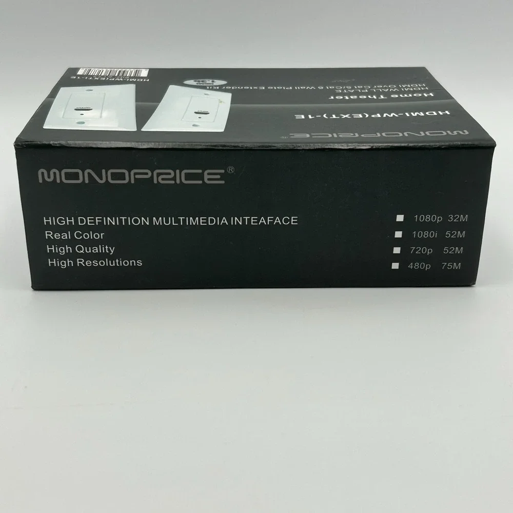 Monoprice HDMI over Cat 5/Cat 6 Wall Plate Extender Kit HDMI-WP(EXT)-1‎
